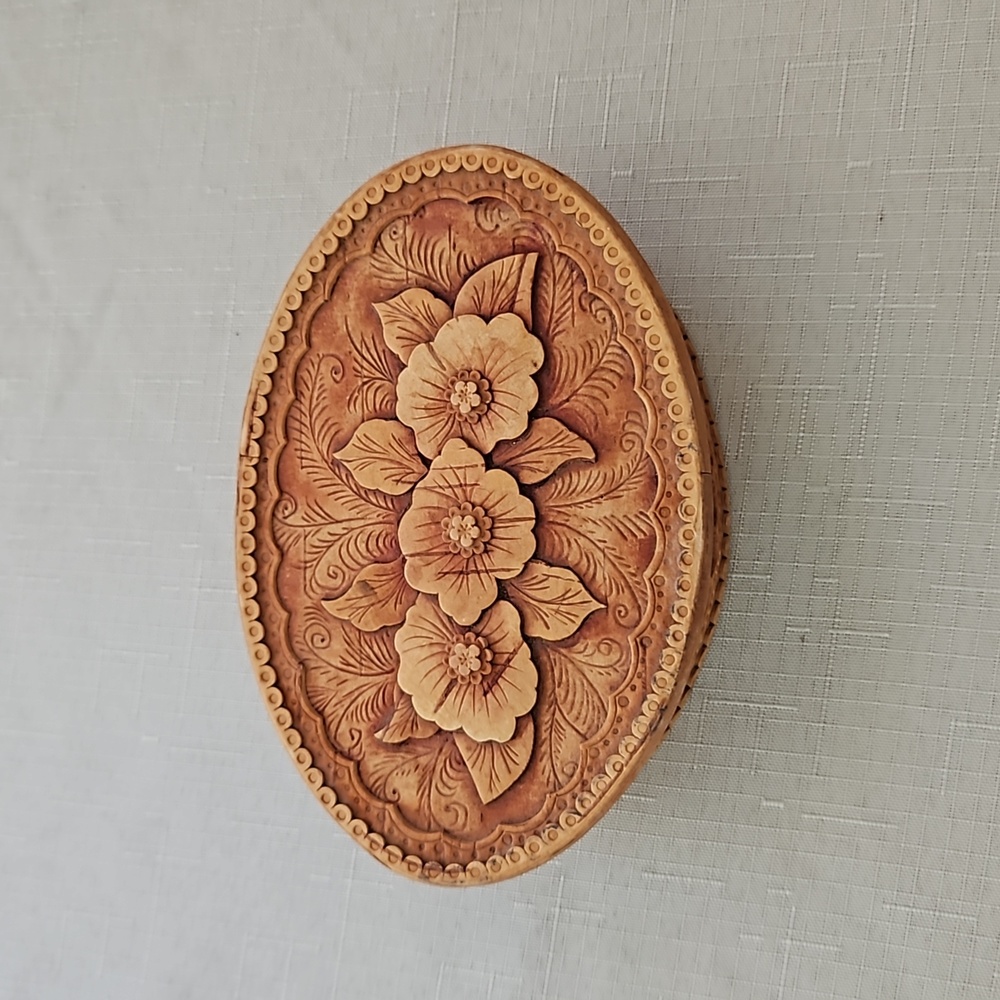 Russian hand crafted trinket jewelry box